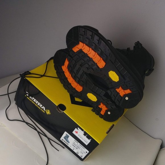 TERRA 8"Fahrenheit 8908B Field Fire Industrial Safety Steel VIBRAM GTX BOOT 7.5 - Picture 10 of 15